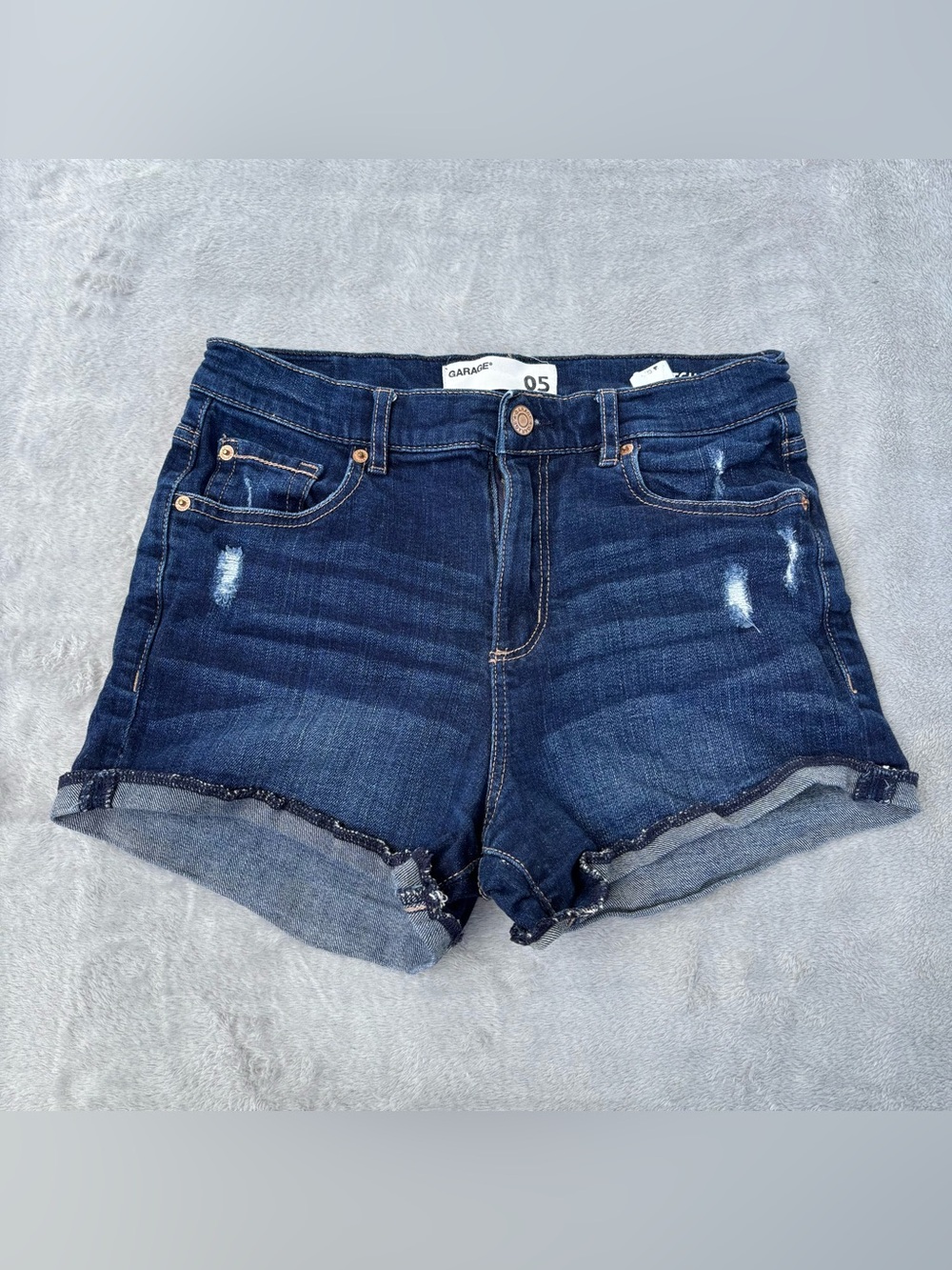 Garage Jean Shorts 05 Size 5 Juniors Stretch Dark Wash